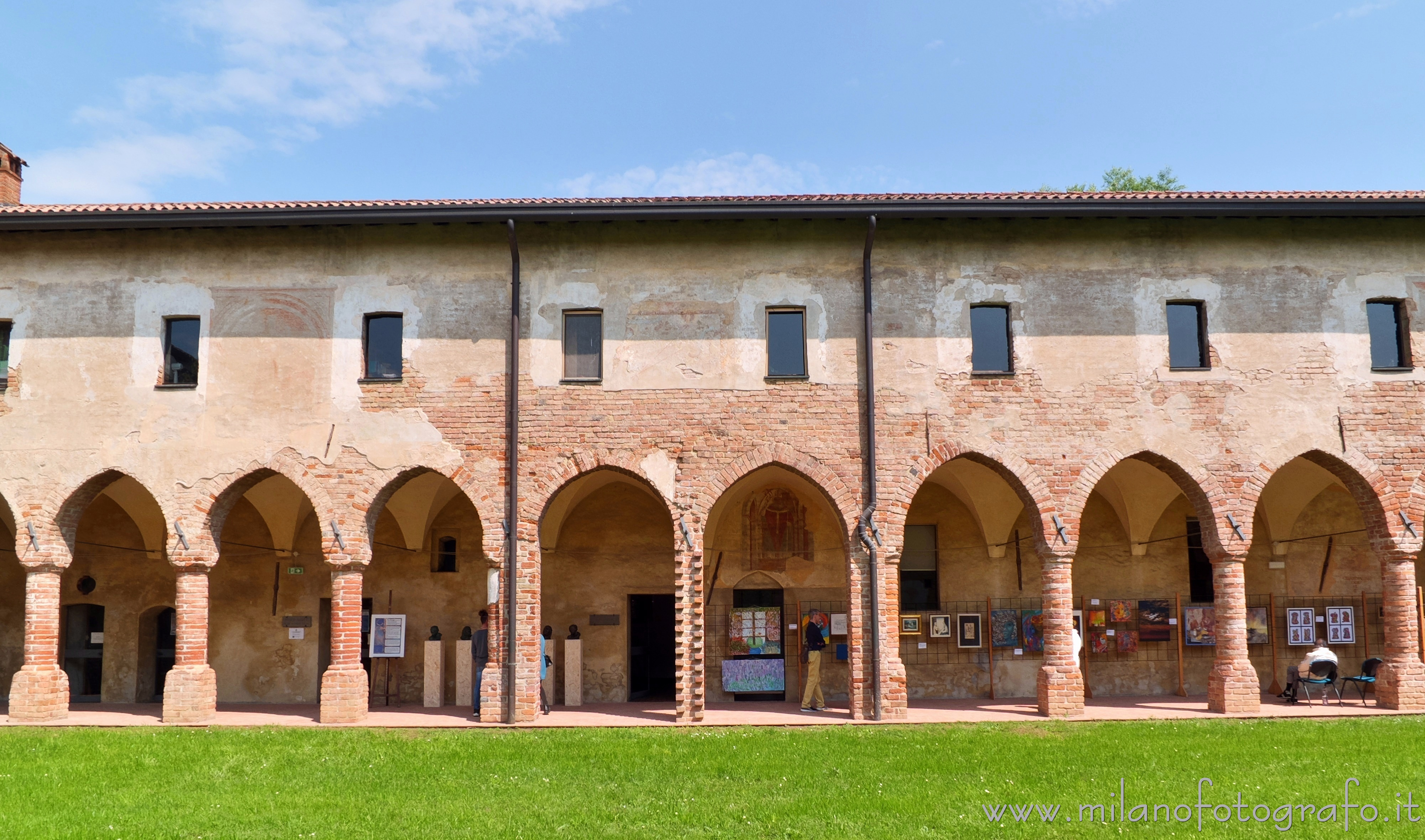 Caravaggio (Bergamo, Italy) - Colonnade in the former convent of the Church of San Bernardino